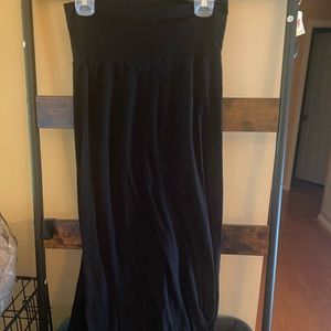 Black maxi skirt